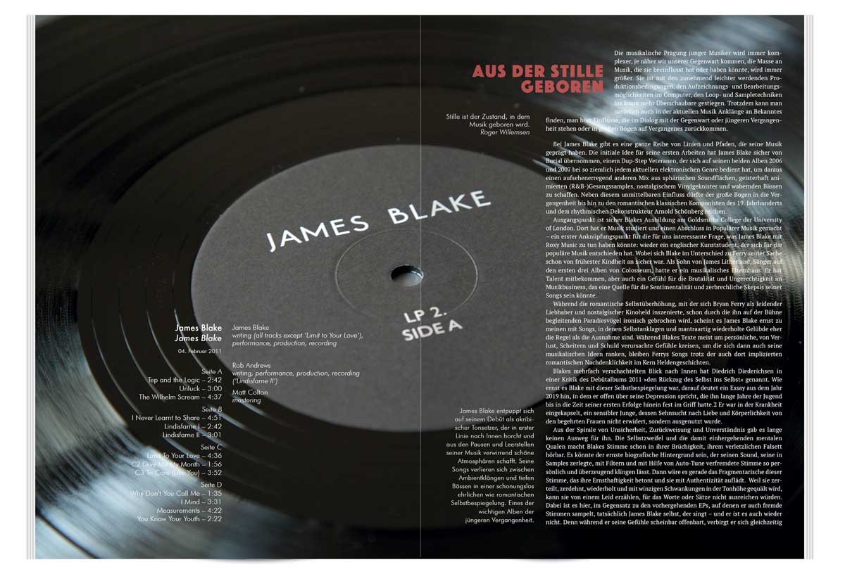 Vinylrausch Artikel John Coltrane »A Love Supreme« – zwei Beispielseiten