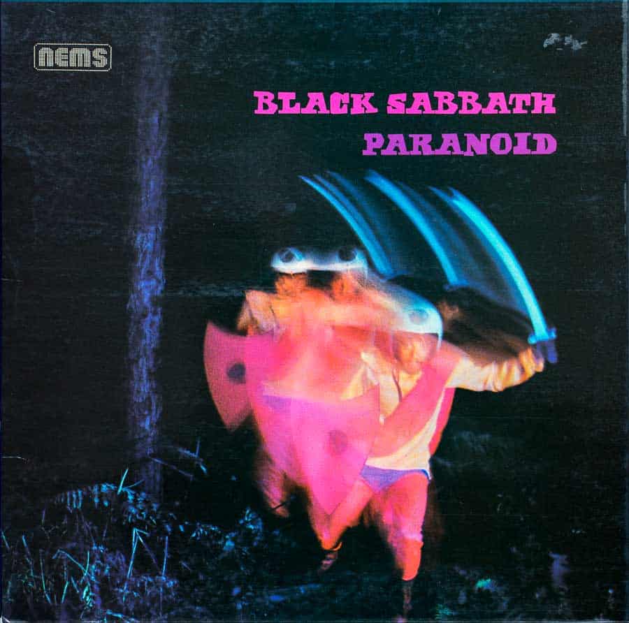 Black Sabbath Paranoid 1970 Albumcover
