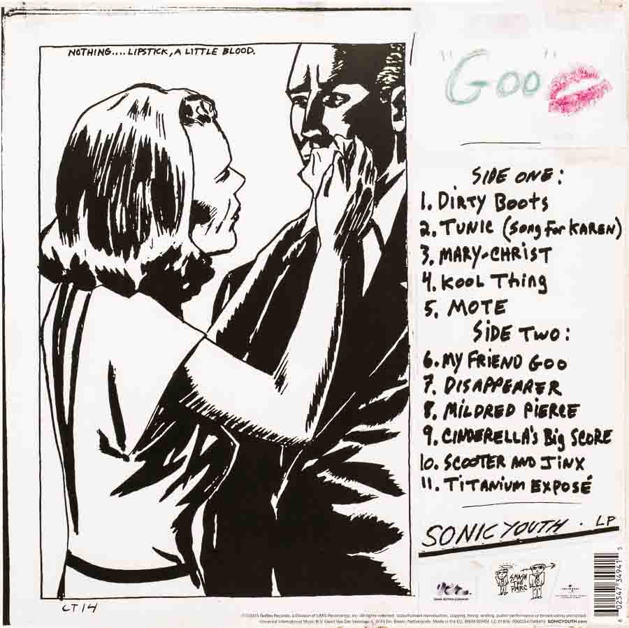 Sonic Youth Goo Cover Back